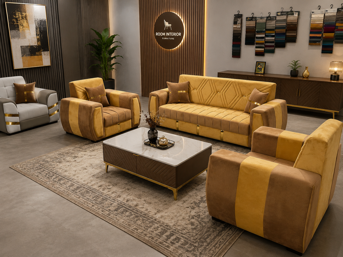 3 1 1 sofa available golden brown color