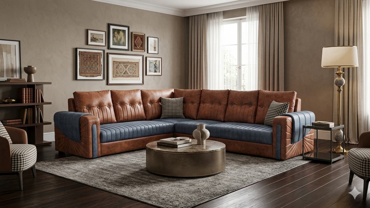 L or corner sofa available in stock