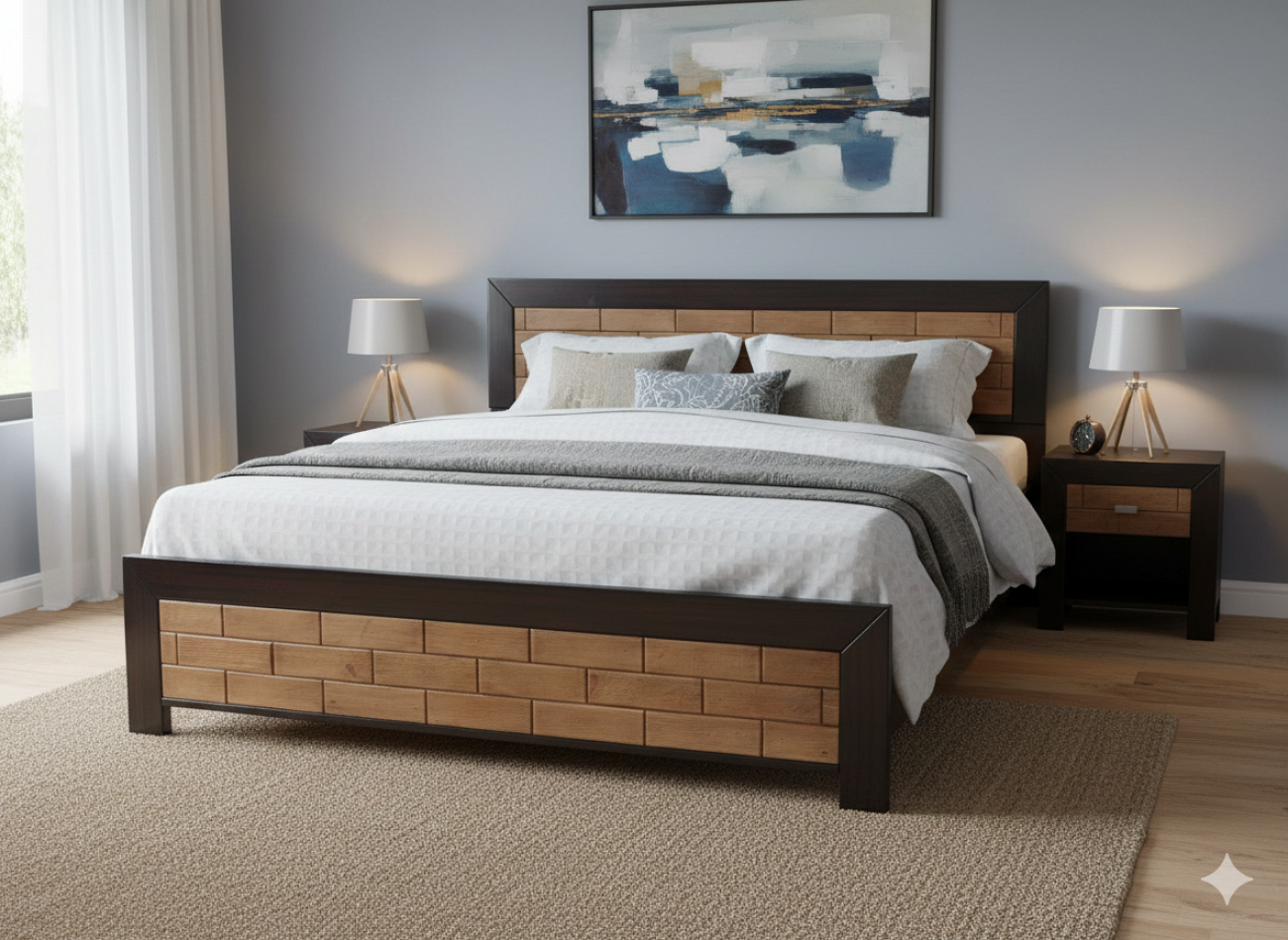 double bed box pinwood design